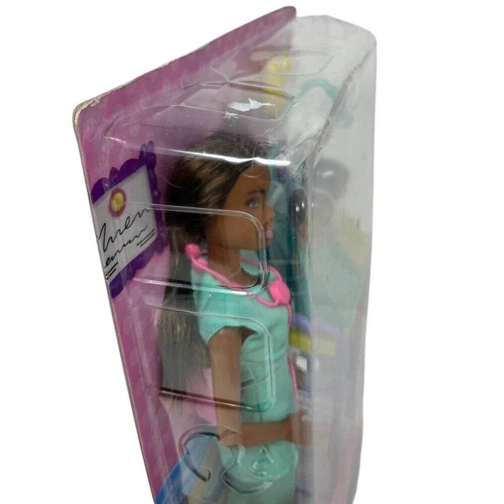 Barbie Baby Doctor Playset Doll Pediatrician 2 Babies African American NEW